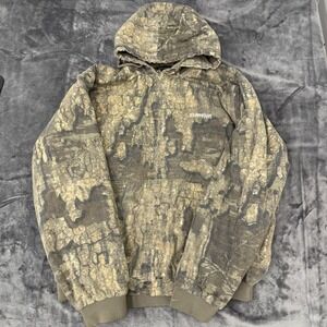 Magellan Outdoors Camouflage Hooded Jacket Mens XL Full Zip Hunting Outdoor